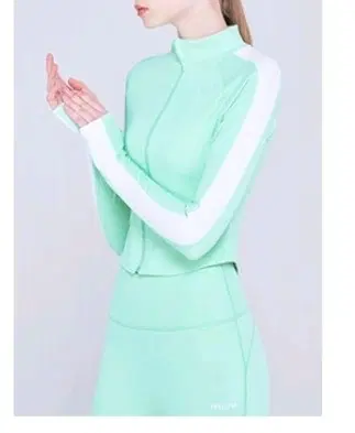 스컬피그 리얼 쿨링자켓 아이스민트 s 래쉬가드 수영복 크롭자켓 자외선차단