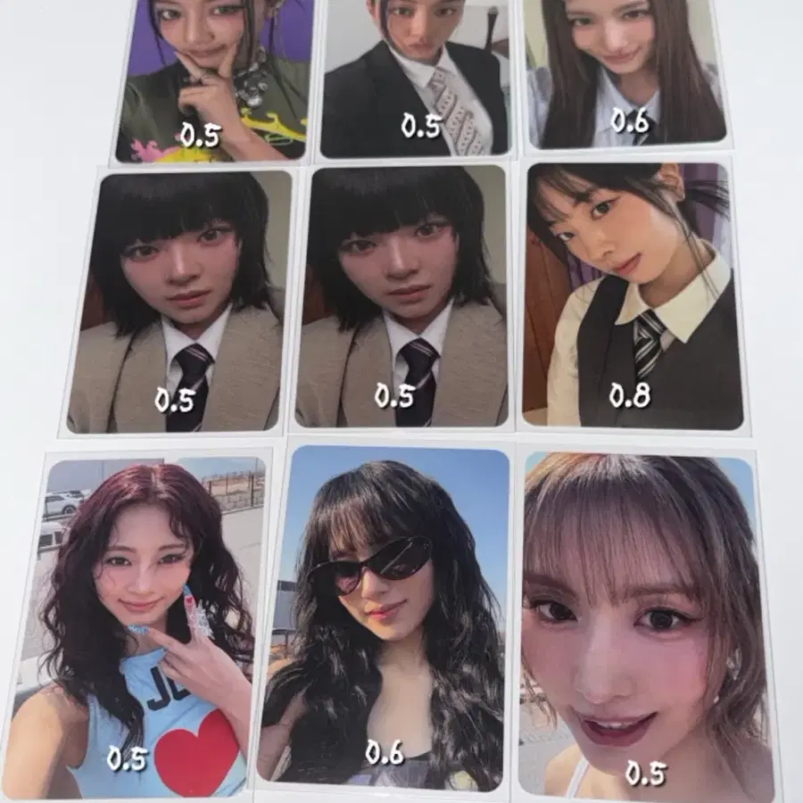 트와이스 포토카드 포카 판매합니다 콘서트 디이포 10주년 나연 정연 모모 사나 지효 미나 다현 채영 쯔위
