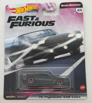MATTEL 패스트 & 퓨리어스 핫휠 '70 플리머스 AAR 쿠다 GJR82