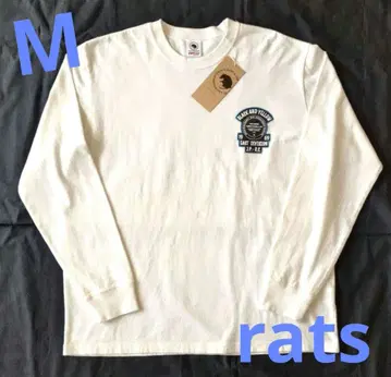 RATS L/S WHITE M 미사용 랏츠 긴팔 티셔츠