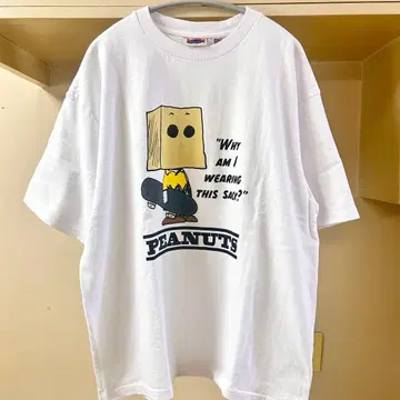 NUTMEG / PEANUTS 티셔츠 찰리 브라운 미스터삭