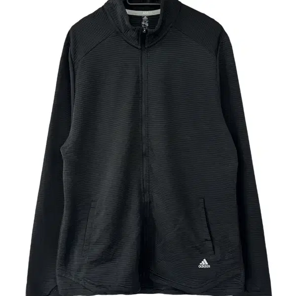 [XL] ADIDAS 아디다스 엠보싱 테크 집업져지 블랙