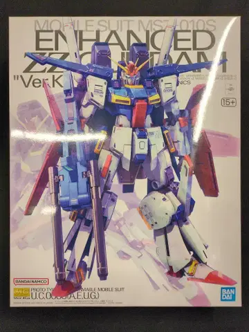 BANDAISPIRITS MG 1/100 반다이남코판 강화형 더블 제타 건담 Ver.Ka/15+ 표기