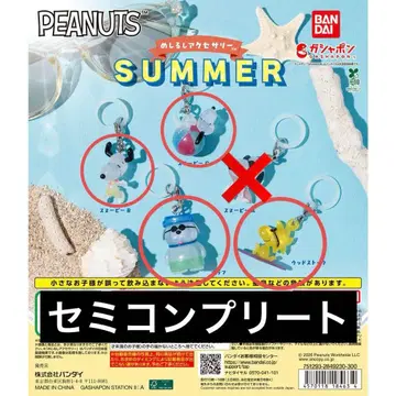 PEANUTS 메지루시 액세서리 SUMMER / 세미 컴프 세트