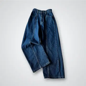 CAPRICIEUX LE'MAGE 센터 절개 데님 인디고 36
