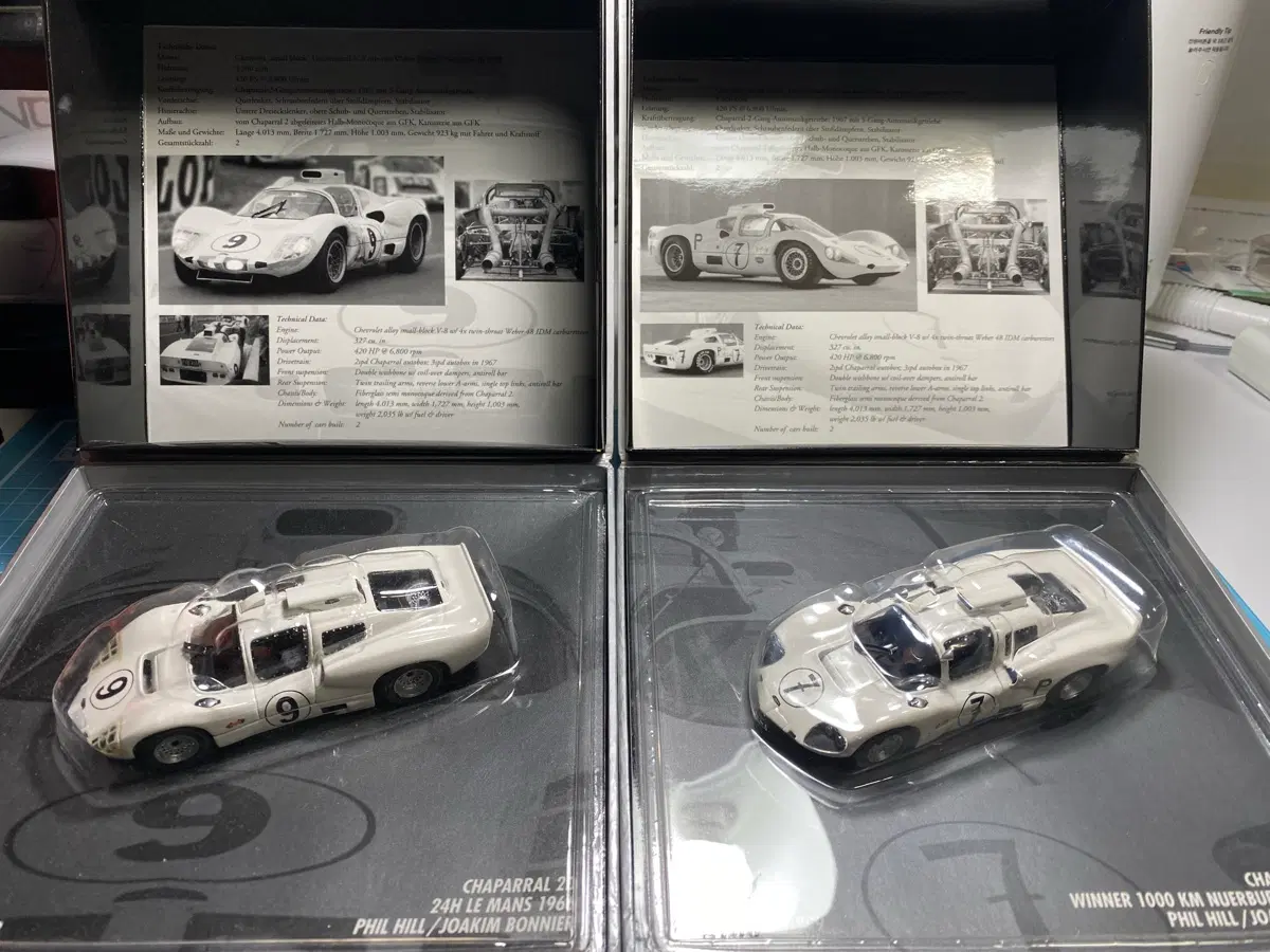 1/43 minichamps chaparral 2d #7 #9 lemans