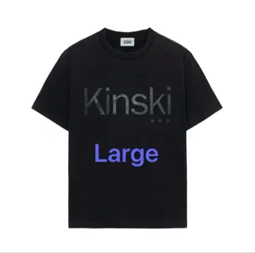 [새상품] GDC Kinski Live Forever Tee Black L