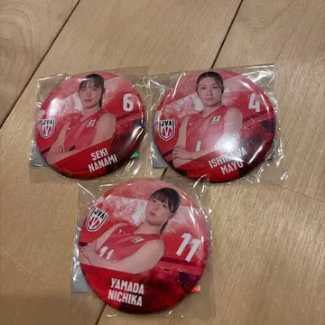 이시카와 마유 선수, 세키 나나미 선수, 야마다 니치카 선수 캔뱃지 세트