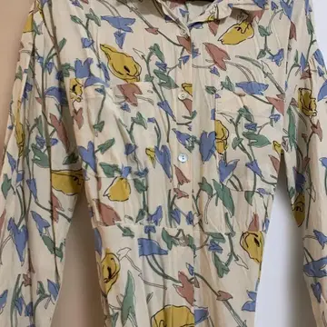 ZARA 보태니컬 무늬 롱 셔츠 원피스