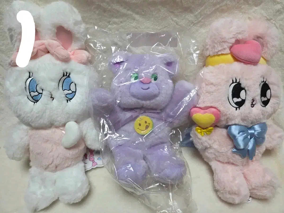 토끼 + 곰 인형 세트 팝니다.