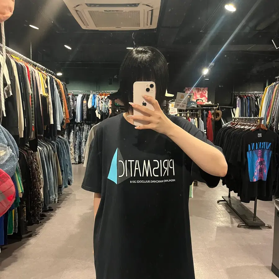 (869) VTG 빈티지 레터링 프린팅 반팔 티셔츠