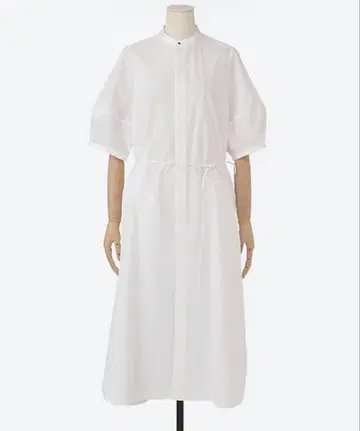 HYKE 24ss T/C BALLOON SLEEVE DRESS 01