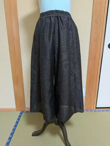 오시마 명주 리메이크 남자 오시마 명주보다 얇은 직조 시원한 디자인 턱 개더 팬츠