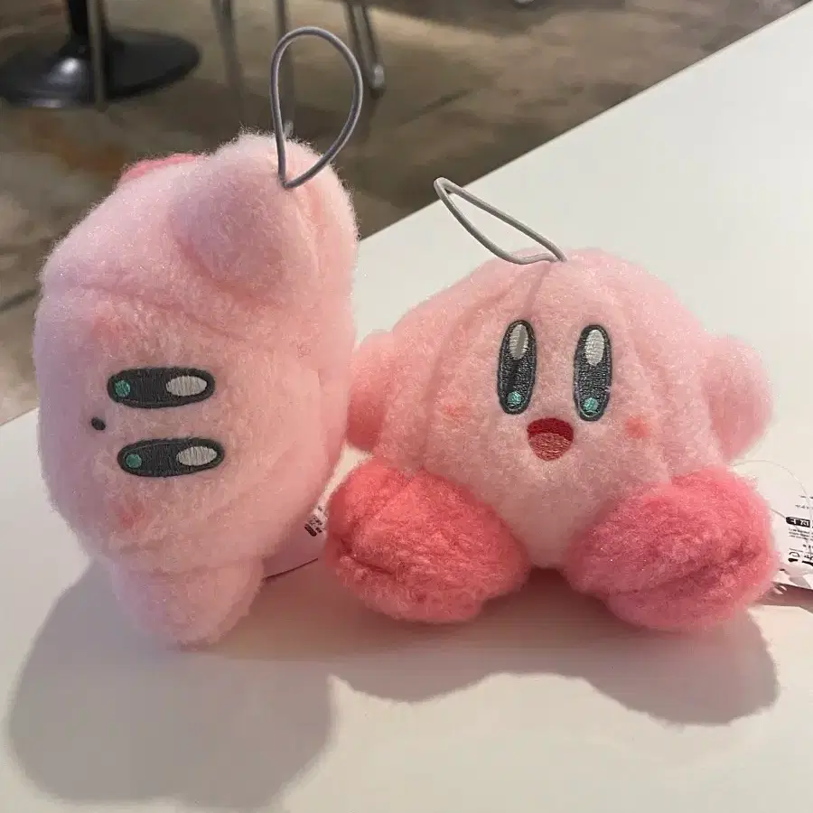 파스텔 커비 인형 키링