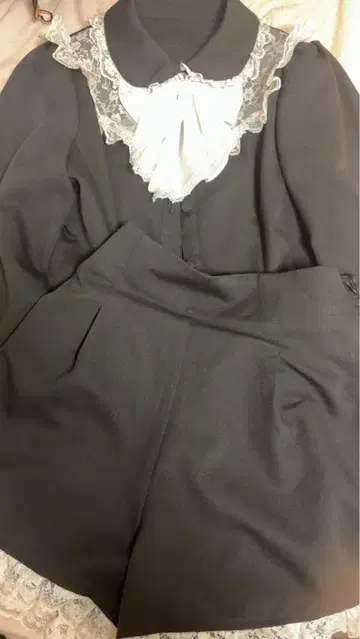 시크릿 허니 셋업 긴팔 블랙