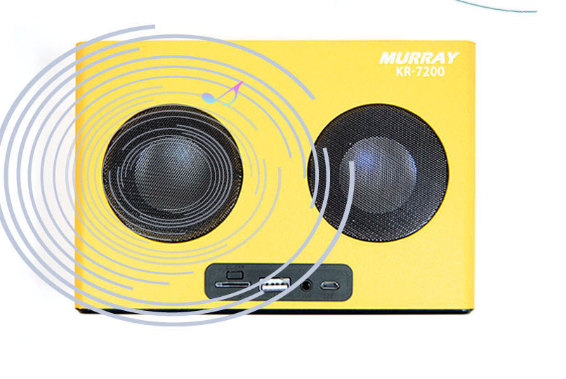 (새상품)머레이 스테레오 컬러풀 블루투스 스피커 BS-KR7200