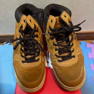 VANS 하이컷 스니커즈 브라운 27.0cm 사이드 지퍼 남성용