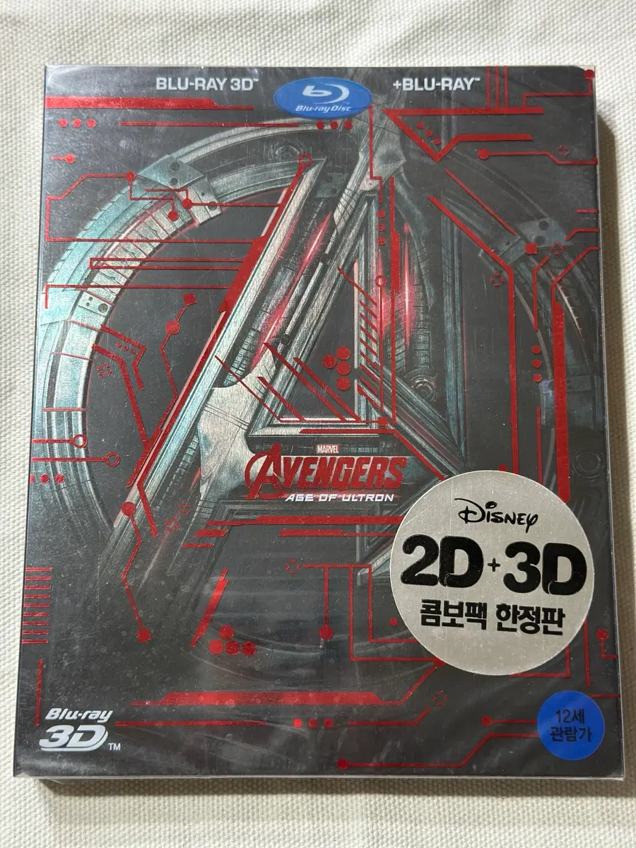 (미개봉)[3D 블루레이] 어벤져스: 에이지 오브 울트론 : 스틸북 한정판 콤보팩 (2disc: 3D+2D)