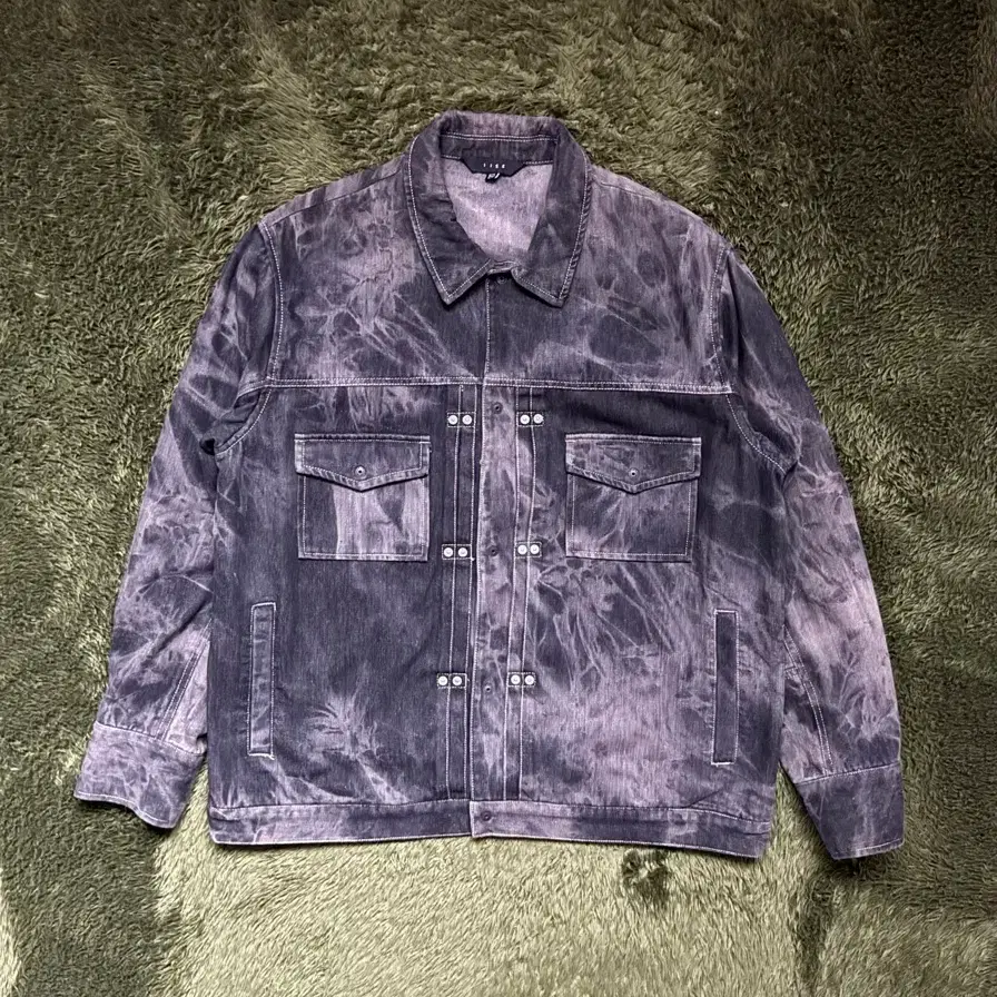 [XL] IISE 이세 20FW 2nd 데님 트러커 자켓 블랙 애시드