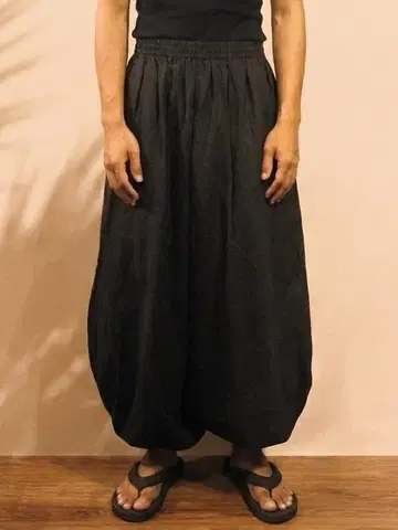 배송비 포함 1 새상품*남녀 공용*블랙 컬러*코튼 소재*루즈핏*빅 알라딘 팬츠