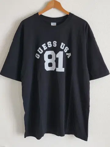 [ XL ] 90s GUESS 게스 넘버링 T셔츠 빈티지 블랙