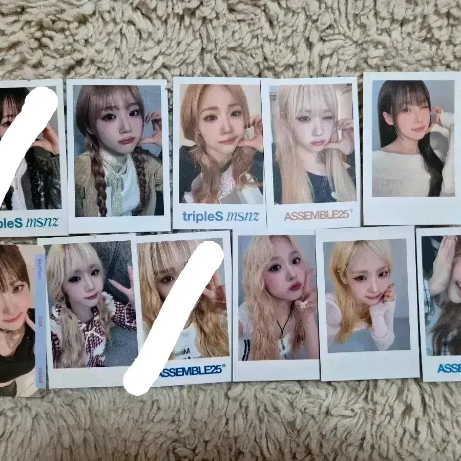 트리플에스 윤서연 포토카드 포카 앨범 오브젝트 옵젝 콘서트 실물 모음 일괄 특전 미소녀즈 깨어