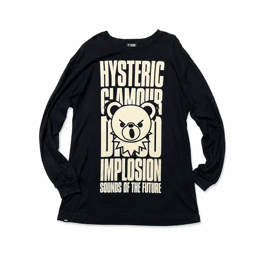 HYSTERIC GLAMOUR 베어 그래픽 롱슬리브 티