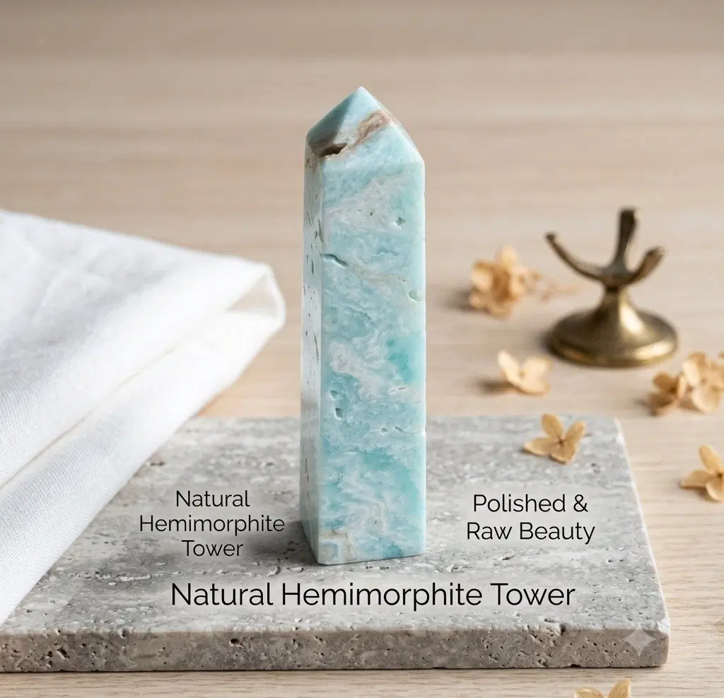 [천연석] 헤미모르파이트 타워 (Hemimorphite Tower)