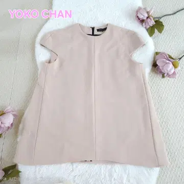 YOKO CHAN 핑크 베이지 블라우스 36 사이즈