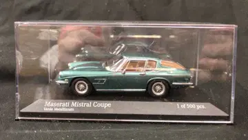 Paul'sModelArt 1/43 MINICHAMPS MASSERATI MISTRAL COUPE 1966 GREEN METALIC