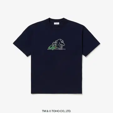 LACOSTE 고질라 콜라보 T셔츠 네이비