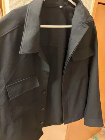남성용 블랙 긴팔 셔츠 XL