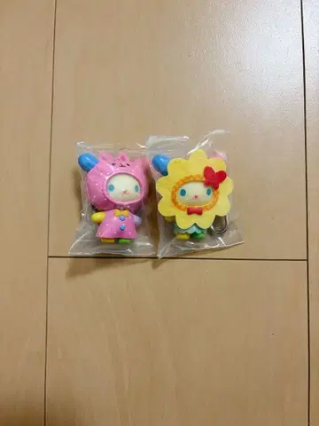 산리오 치비토모 우사하나 세트 키링