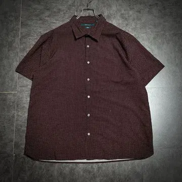 [ PERRY ELLIS ] 올 패턴 반팔 셔츠 도트 폴리에스테르 2XL