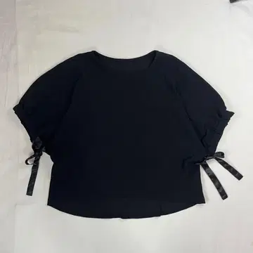 에디스트 옷장 소매 리본 블라우스 블랙 F 새상품급 깔끔한 포멀