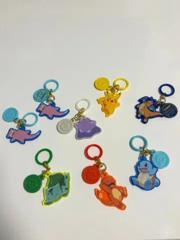 포켓몬 아크릴 키링 8개 세트