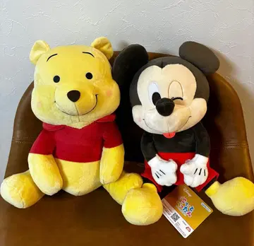 코테토 페탄 BIG 봉제 인형 푸우&미키 2종 세트