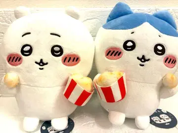 치이카와 (먼작귀) 함께 먹어요 팝콘 봉제 인형 2종 세트