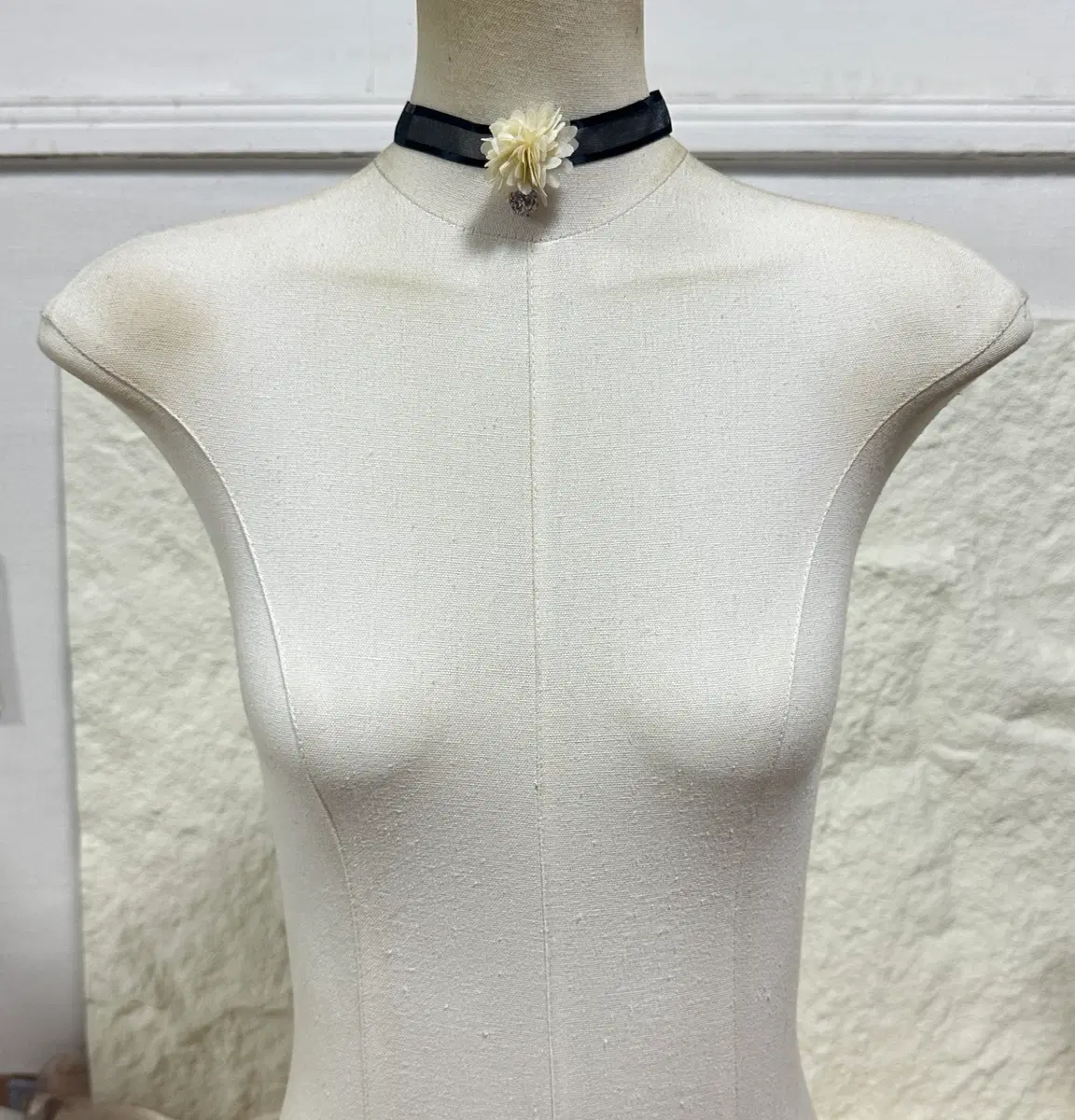 빈티지 고딕 꽃 망사 레이스  초커 목걸이