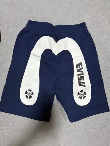 에비수 하프 팬츠 맨투맨 하프 팬츠 EVISU