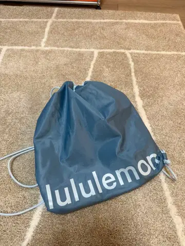 lululemon 룰루레몬 냅색 백팩 헬스장 가방 블루 로고