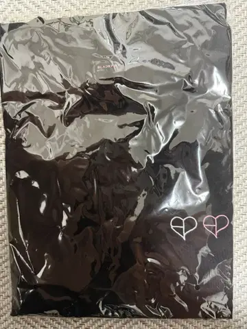 BLACKPINK 더블 하트 로고 티셔츠 L 사이즈