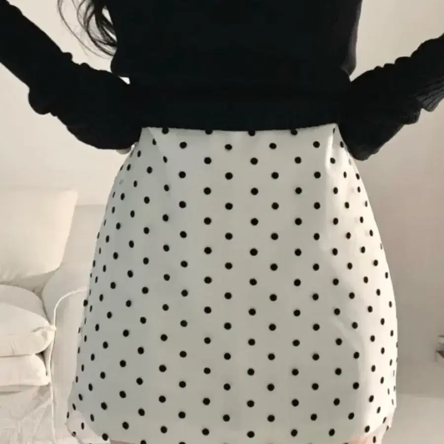 도트 스커트
