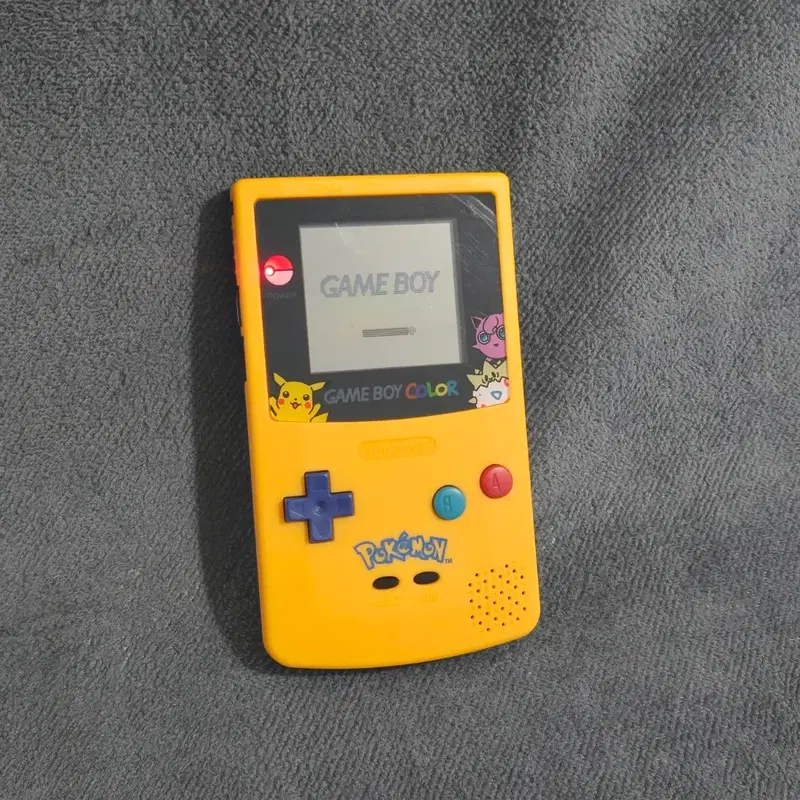 닌텐도 게임보이 컬러 gbc 포켓몬 피카츄 에디션