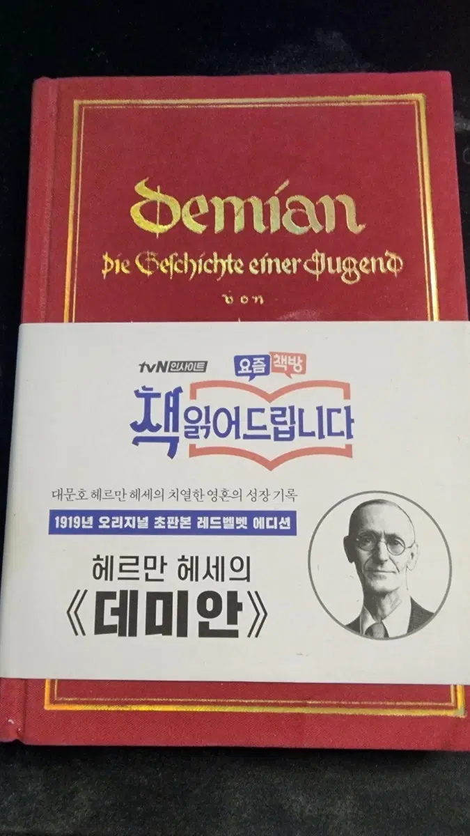 헤르만 헤세 데미안 1919 오리지널 초판본 레드벨벳 에디션