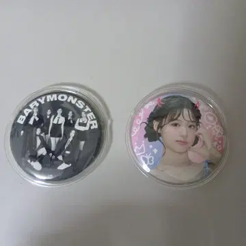 BABYMONSTER POP UP 아현 전원 캔 배지