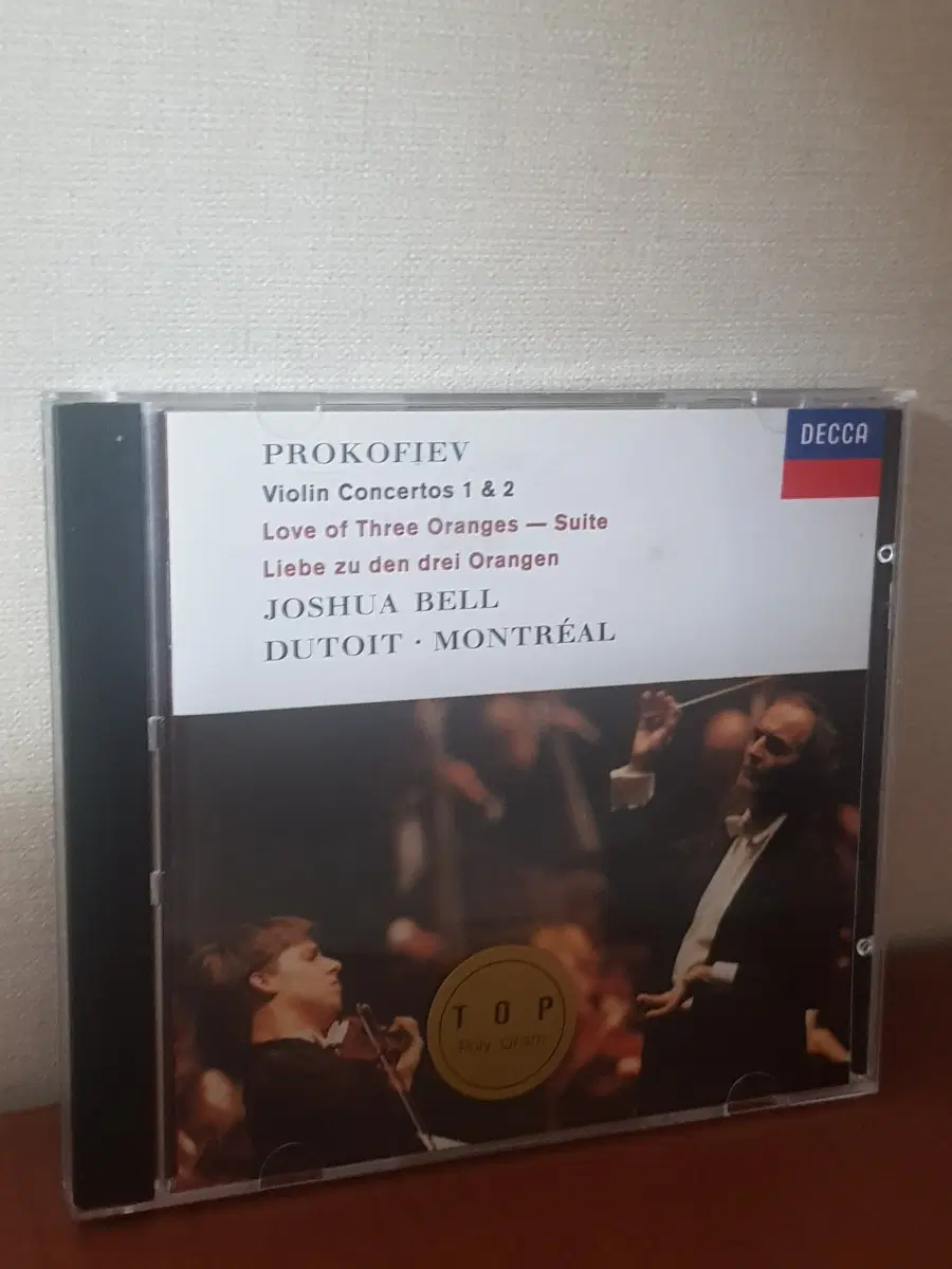 현악 조슈아벨 Joshua Bell 프로코피예프 바이올린협주곡 1, 2번 3개의오렌지에대한사랑 모음곡 샤를뒤투아 클래식cd