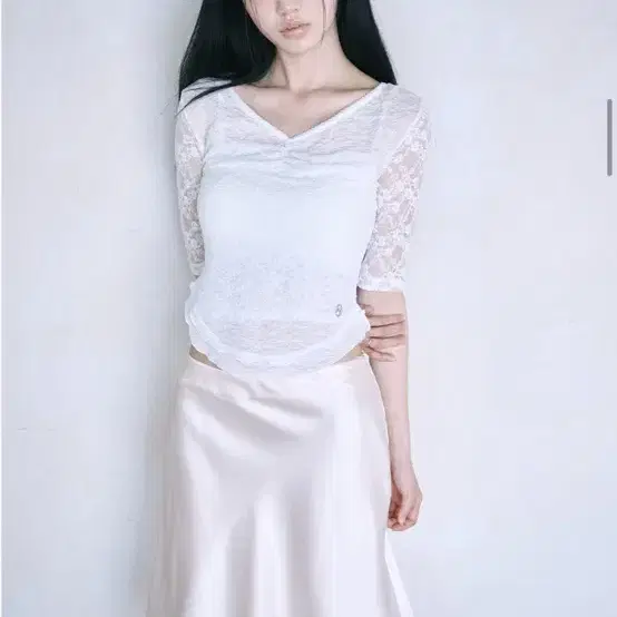 삽니다) 레이즈미야 새틴 스커트 피치핑크 S