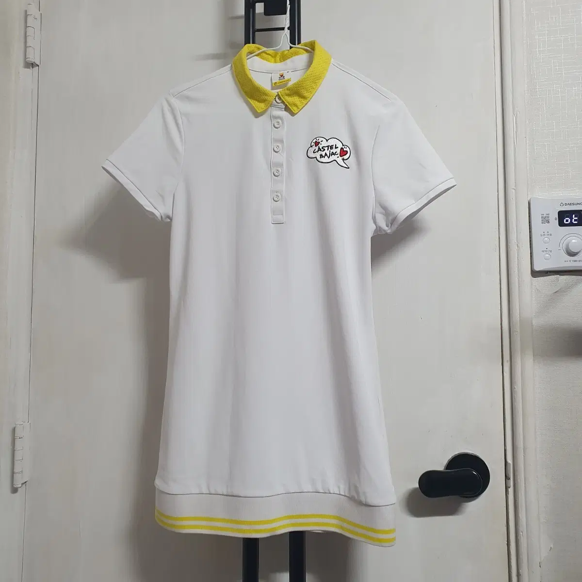 까스텔바작 골프 롱반팔티 여성55 화이트