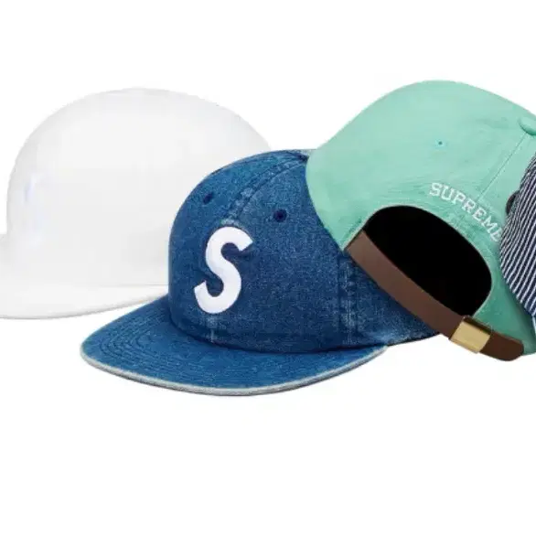 슈프림 워시드 데님 블루 6페널 캡 Supreme Washed Denim Cap